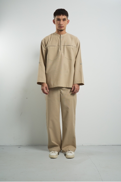 Kamura Kurta Set , Nude